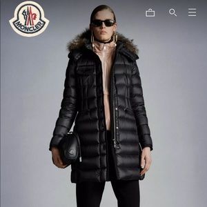 Moncler Hermifur Long Down Jacket
